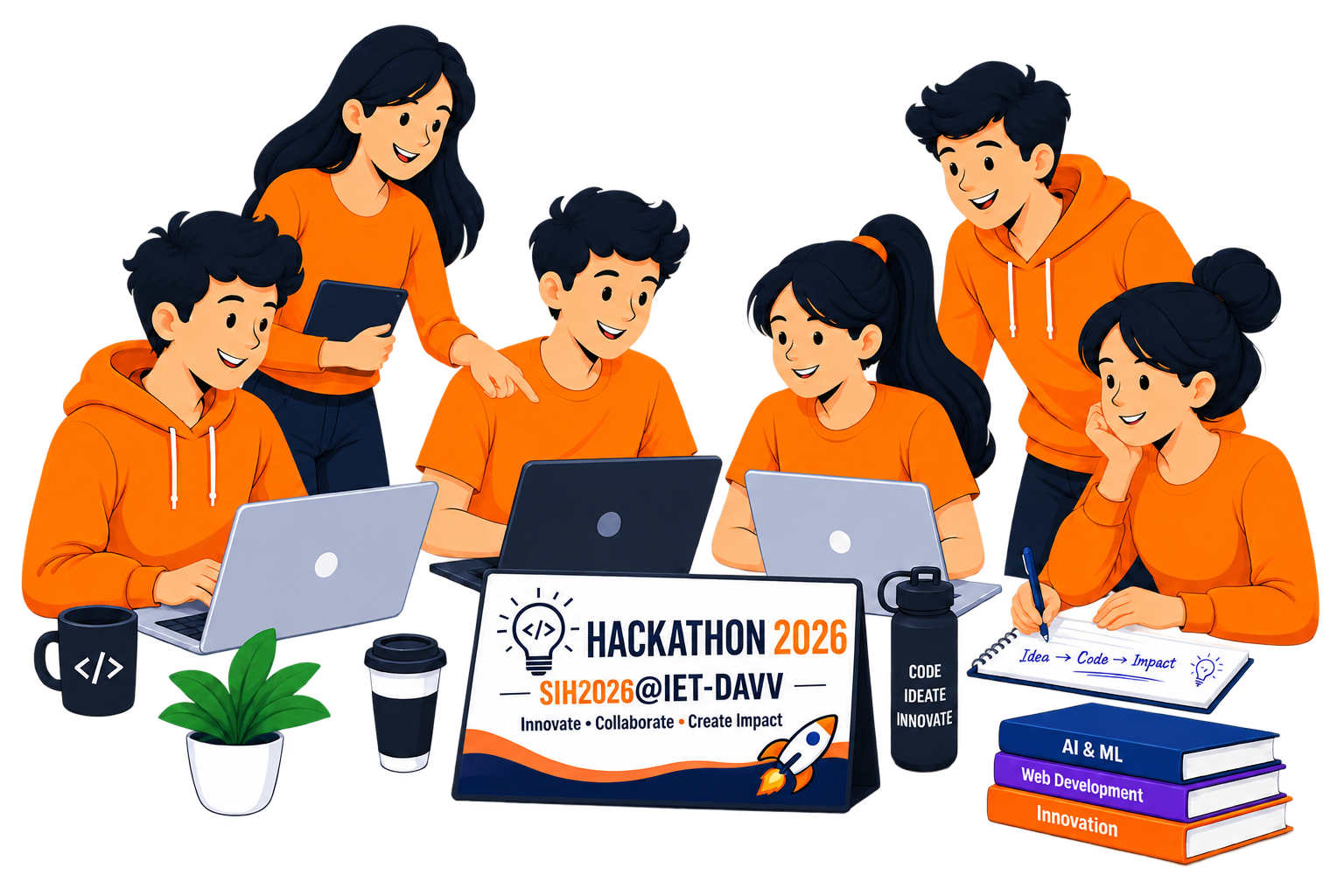 Hackathon 2026 team illustration